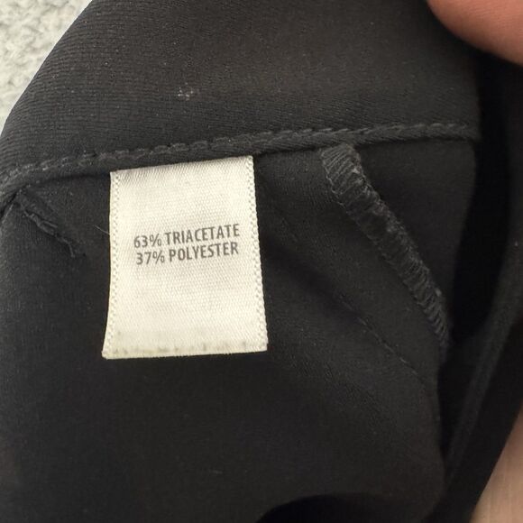 St. John Caviar Emma Pants Women's 6 Black High‎ Rise Front Zip - Picture 10 of 11